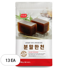 밀양한천 분말한천, 100g, 13개