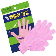 정준산업 요술 때장갑 때르메스 각질제거 손가락 모양, 핑크, 2개입, 1개