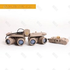 야간투시경 헬멧 4안 투시안경 해상 나이트비전 광학, 1개, 모래색 4관형 야간투시경, 샌드 4렌즈 야간 투시기 모델