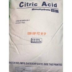 【天天】單水檸檬酸25KG原裝袋, 1個, 25kg