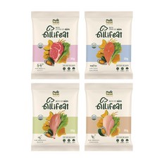 뉴앤힐 올리핏 강아지 소프트사료 4종 샘플, 4개, 30g, 소+닭+오리+연어