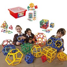 晴晴百寶盒 英國進口英皇寶利智慧片-空心進階組 POLYDRON腦力開發手眼協調益智玩具, 1個