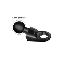 13mm/15mm/17mm/20mm/25mm 볼 헤드 마운트 Gopro Hero Insta360 액션 카메라 폰용 1/4 나사 어댑터 GPS 홀더 액세서리, [08] 17mm rearview mirror, 1개