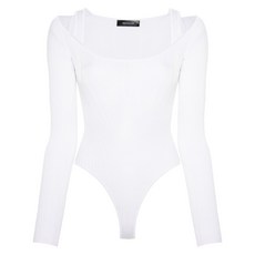 뮈글러 스트랩 긴소매 바디수트