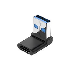 USB 3.0 傳輸 LG005, 1個, Type-C母轉USB-A公 立體彎