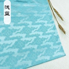 祥雲如意古風漢服提花綢面料 娃衣面料
