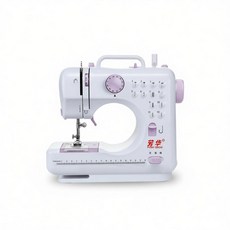 【RTAKO】芳華 家用全自動縫紉機 升級版縫紉機 微型迷你縫衣機 電動裁縫機 小型裁縫機 電池插電兩用 505A, 白色, 縫紉機