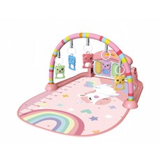 嬰兒健身架 鋼琴玩具, 粉色彩虹獨角獸, 1個