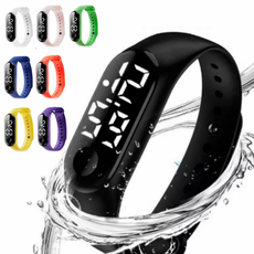 터치 전자시계 방수 LED 손목시계 스포츠시계 학생시계 실리콘 어린이시계 등산시계 남성