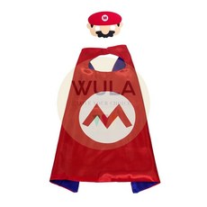 WULA 超級瑪利歐斗篷面具組 兒童角色扮演服裝