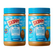스키피 노슈거에디드 크리미 땅콩버터, 454g, 2개