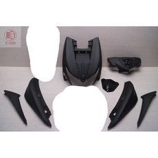 EG部品 新勁戰六代/勁戰6代 B8R 機車車殼 (烤漆部份) 消光黑 (附發票), 1個, 龍頭+H殼+側蓋LR+邊軌L+R