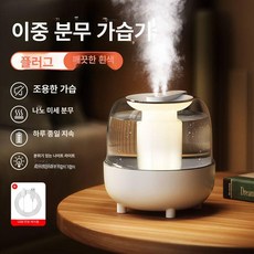 초음파 가습기 대용량 2중분무 저소음, 5리터 흰색 간헐식 3단계 조절, 기본 모델명/품번