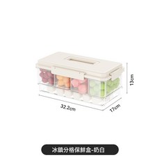 DFMEI 手提水果保鮮盒冰鎮戶外分格便當盒飲料密封盒食品級冰箱收納盒, 1個