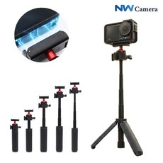 DJI 오즈모 액션6 삼각대 셀카봉 4단 퀵릴리즈 볼헤드 타입 마그네틱, 1개, 오즈모액션6 퀵릴리즈타입 4단 삼각대