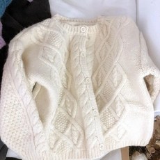 小不點兒 兒童麻花毛衣 寬鬆針織開衫 90-140