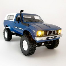 Apawband RC 크롤러 WPL C24 록 트럭 4x4 오프로드 RTR 1/16 스케일 리모컨 전 지형 2 4GHz 비례 스티어링 LED 조명 취미
