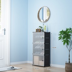 鞋架多層家用門口結實耐用防塵透明鞋子置物架宿舍簡易鞋櫃收納, 1個, 透明40-3單排【3門5格】新品