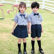 六一兒童節表演服裝 幼兒園畢業照服裝 英倫學院風兒童套裝 班服