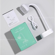 可攜式蓮花燈 (完售) 蓄電式 貼甲片專用燈 感應燈 速乾 不黑手 解放雙手 美甲 光療燈, 1個