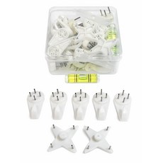 보니앤본 아이디어못 액자걸이 벽지 후크핀, 25개, 화이트