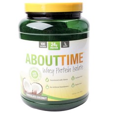 ABOUT TIME 乳清分離蛋白巧克力椰子, 1個, 908克