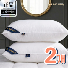 DeLINE 호텔 5성급 고중량 숙면 항균 베개 #01오리지널 [20만판매기념], 화이트, 2개