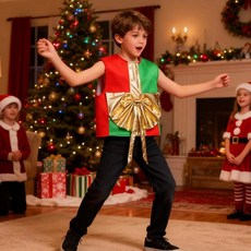 크리스마스 복장 코스프레 민소매 탑 휴일 파티 휴일을 위한 옷