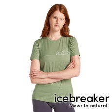 icebreaker Tech Lite 女圓領羊毛短袖上衣 BF150 若綠 0A576N