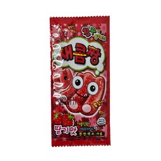 새콤짱 딸기맛(24개한통) 젤리 미니벨 초콜릿 초코렛 달고나 아폴로 옛날과자 불량식품, 35g, 24개