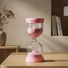 바이아 모래시계 타이머, 5분 핑크