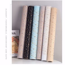 星月紗一整套批髮燙金包裝網紗包花材料黑紗白紗花藝花材批髮專用 F－, 星月紗【可備註3款不備註隨機】