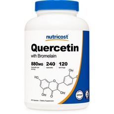 nutricost 槲皮素膠囊 800mg, 240顆, 1罐