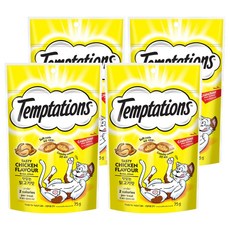 Temptations 喵愛餡貓餡餅 貓零食, 火烤嫩雞口味, 75g, 4包