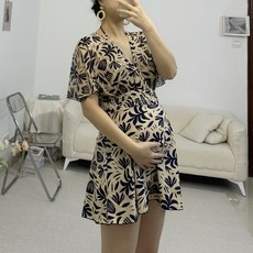 임산부수영복 플라워원피스수영복 B027