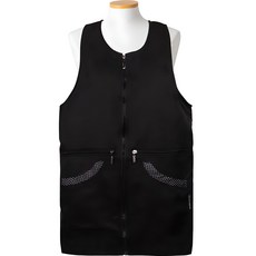 Rosa Home 背心式圍裙 XL, 黑色, 1個