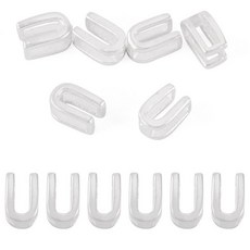 Magibeads 6피스 925 스털링 실버 할로우 레터 비즈 팔찌 미니 3D 글자 U 이니셜 알파벳 수평 구멍 참 주얼리 제작용 귀걸이 목걸이 공예용 290284 891023, 실버 U