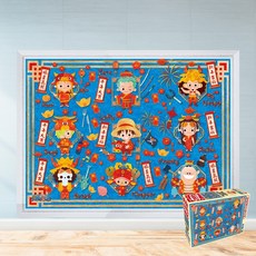 모두의취미 원피스 신축년 소의해 500피스 직소퍼즐, 1개, 액자세트(더블화이트)