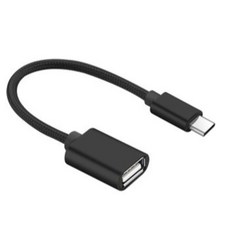 USB 3.0 Type-C OTG轉接線 (USB-A接口), 黑色, 1個, 20cm