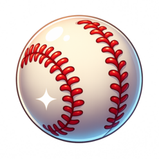 스포츠DIY열전사지 낱장 5cm 티셔츠에코백용, 1개, 야구공