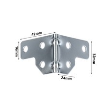 4Pcs 랩 각도 비행 케이스 항공 가방 보호 코너 버팀대 나무 상자 코너 보호대 가장자리 커버 금속 코너 브래킷, 42 x32 x24mm model B