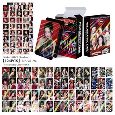 베이비몬스터 핫소스 베몬 싸이코 총124pcs 홀로그램 포카 60장 스티커 64장 다꾸 선물 소장용, 124개, PSYCHO(싸이코)