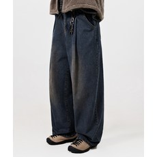 [디미트리블랙] All-Sunday 원턱 와이드 데님 팬츠_코듀로이 인디고 옐로우