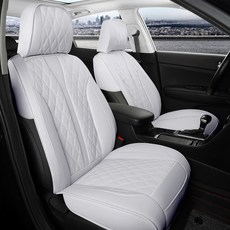 제니븐 자동차 시트커버 차량용 보호매트 방석 교체 가죽 카시트 SF670 운전석 1SET, 1개, 라이트그레이