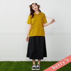 betty's 雙排釦壓褶長裙