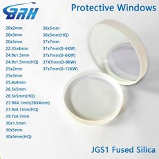 섬유 레이저 보호 Windows/미러 렌즈 27.94.1 305 365 377 Precitec Raytools WSX 용 1064nm 석영 융합 실