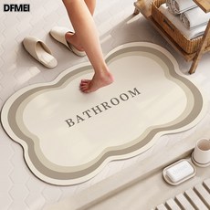 DFMEI ins風花朵硅藻泥地墊家用玄關入戶門墊浴室地墊廁所門口吸水腳墊, 1個, 帕洛-2