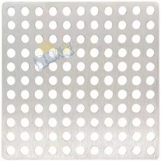 圓形方形304不銹鋼地漏蓋片 圓形過濾網 排水孔蓋 下水道蓋片 衛生間浴室防頭髮防蟲防臭過濾網 衛生間廚房陽臺下水道蓋板, 15cm方形地漏片