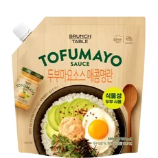 복음자리 두부마요 매콤명란 소스 파우치 대용량 500g, 1세트