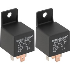 2개 세트 12V 80A 5핀 자동차 고용량 릴레이 JD2912-1Z-12VDC 다기능 트럭 차량 보트 전기용 USA, 2개 세트 12V 80A 5핀 자동차 고용량 릴레이 J